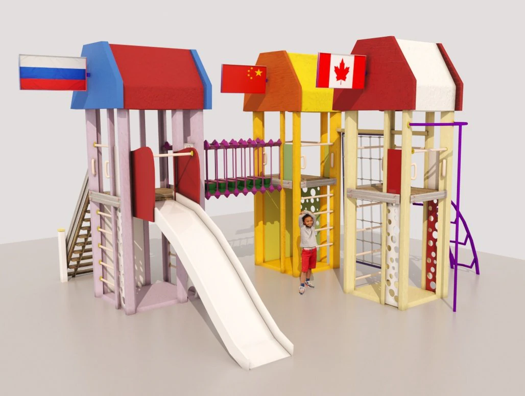 childrens playground 3D Model .c4d .max .obj .3ds .fbx .stl .blend 