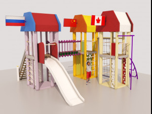 childrens playground Model 3D