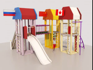 дитячий майданчик 3D Модель