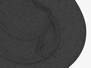 leather hat 3D 모델