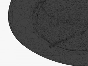 leather hat 3D 모델