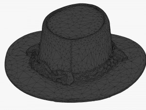 leather hat 3D 모델
