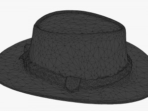 leather hat 3D 모델