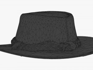 leather hat 3D 모델