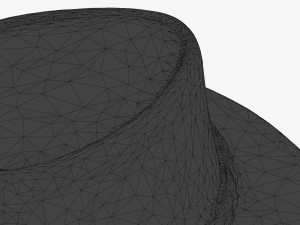 leather hat 3D 모델