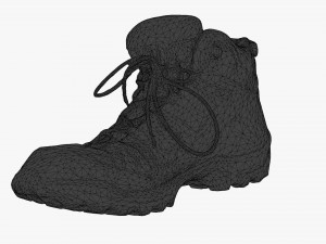 hiking boot 3D 模型