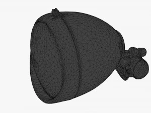 front bicycle lamp 3D Model