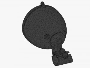 front bicycle lamp 3D Model