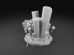 cave crystal cluster 3d print model 3D Print Model