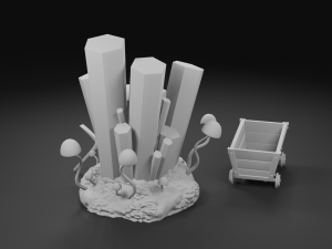 cave crystal cluster 3d print model 3D Print Model