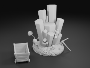 cave crystal cluster 3d print model 3D Print Model
