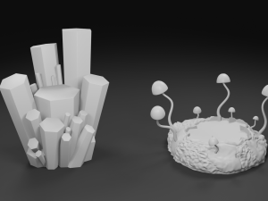 cave crystal cluster 3d print model 3D Print Model