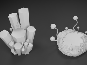 cave crystal cluster 3d print model 3D Print Model