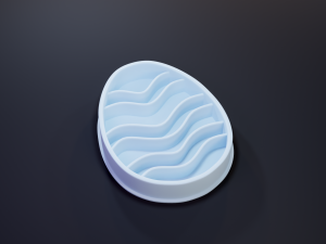 easter egg cookie cutter set 1 3D Print Model