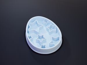 easter egg cookie cutter set 1 3D Print Model