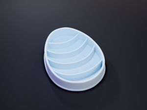 easter egg cookie cutter set 1 3D Print Model