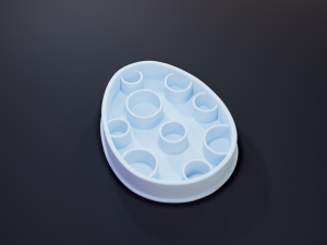 easter egg cookie cutter set 1 3D Print Model