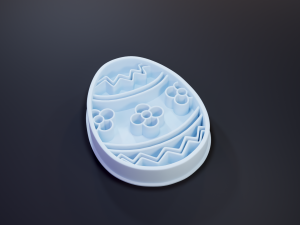 easter egg cookie cutter set 1 3D Print Model