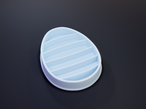 easter egg cookie cutter set 1 3D Print Model