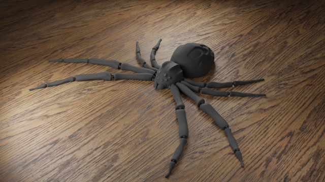 flexi spider 3Dプリントモデル .c4d .max .obj .3ds .fbx .stl .blend 