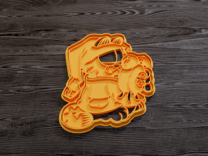 garfield cookie cutter set 3D प्रिंट मॉडल