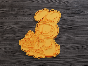 garfield cookie cutter set 3D प्रिंट मॉडल