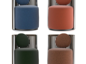 thea armchair fendi casa 3D मॉडल