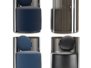 thea armchair fendi casa 3D मॉडल