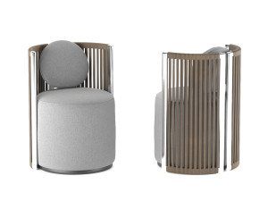 thea armchair fendi casa 3D मॉडल