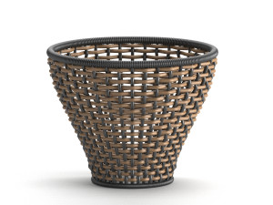 wicker basket set Modelo 3D
