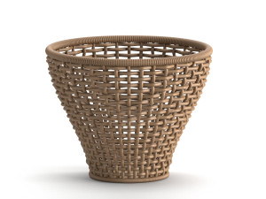 wicker basket set Modelo 3D