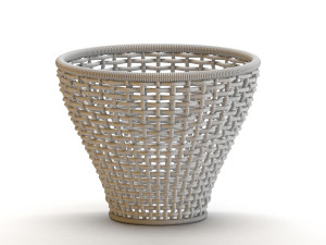 wicker basket set Modelo 3D