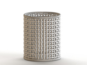 wicker basket set Modelo 3D