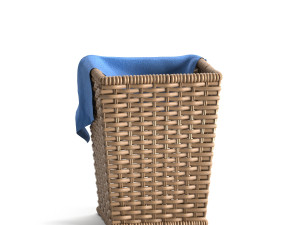 wicker basket set Modelo 3D