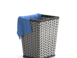 wicker basket set Modelo 3D
