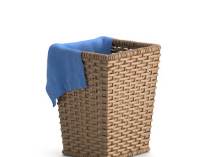 wicker basket set Modelo 3D