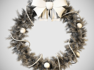 cristmas wreath model Modelo 3D