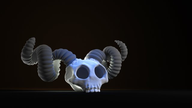 the binding of isaac lamb skull 3D Print Model .c4d .max .obj .3ds .fbx .stl .blend 