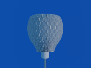 lampshade nature hex table or pendant lamp - e27 mount 3dprint 3D Print Model