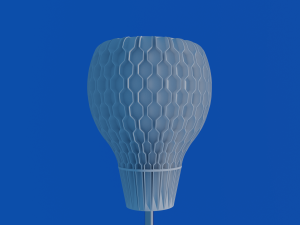 lampshade nature hex table or pendant lamp - e27 mount 3dprint 3D Print Model