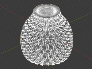 lampshade nature hex table or pendant lamp - e27 mount 3dprint 3D Print Model