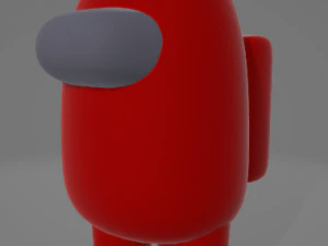 among us - red 3D Model in Cartoon 347793