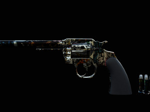 pistol western low-poly Modelo 3D