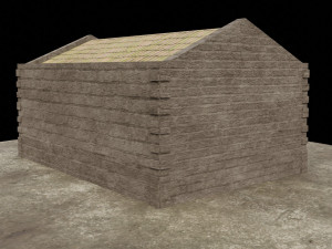 medieval house low-poly Modèle 3D