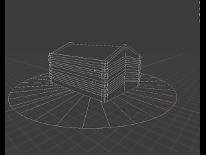 medieval house low-poly Modèle 3D