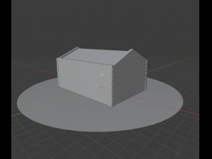 medieval house low-poly Modèle 3D