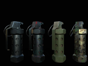 stun granade flashbang Modelo 3D