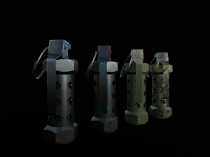 stun granade flashbang Modelo 3D
