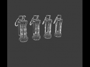 stun granade flashbang Modelo 3D
