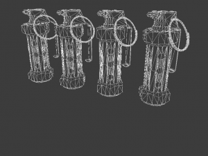 stun granade flashbang Modelo 3D